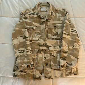 Bershka Camo Jacket Size Small